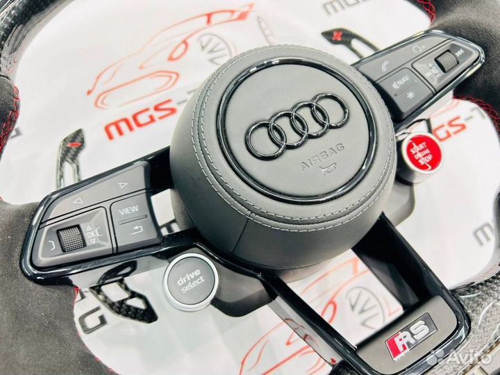 Руль Audi RS карбон дисплей Ауди Q8 RSQ8 2018+