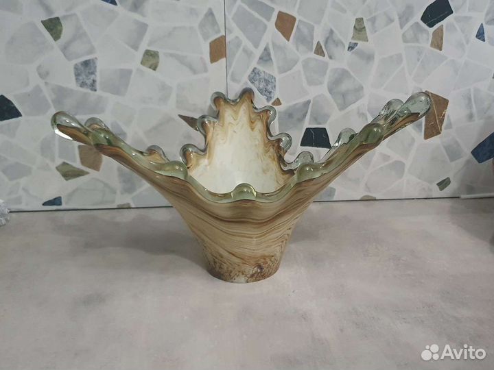 Ваза Медуза. Гутное стекло