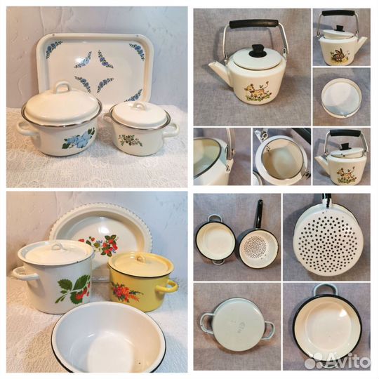 Эмалированная посуда СССР новая и бу