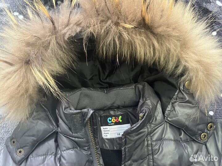 Пуховик унисекс 98размер