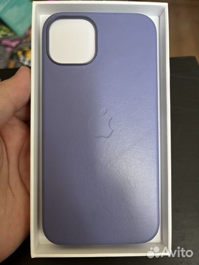 Чехол Leather case на iPhone 13 (оригинал)