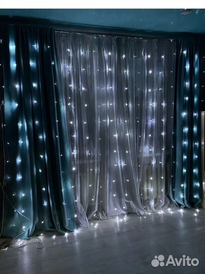 Гирлянда штора 3х3