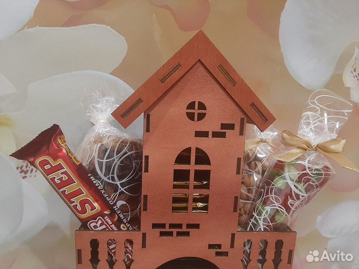 Подарочные чайные домики из дерева