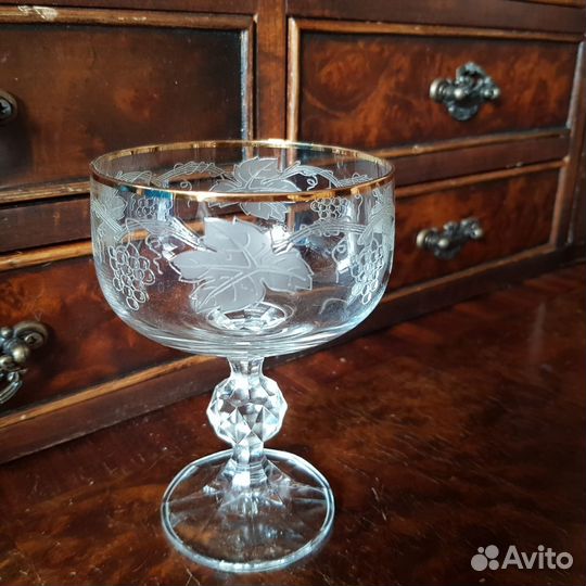 Бокалы хрустальные Богемия новые