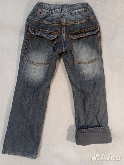 Джинсы с флисовым подкладом