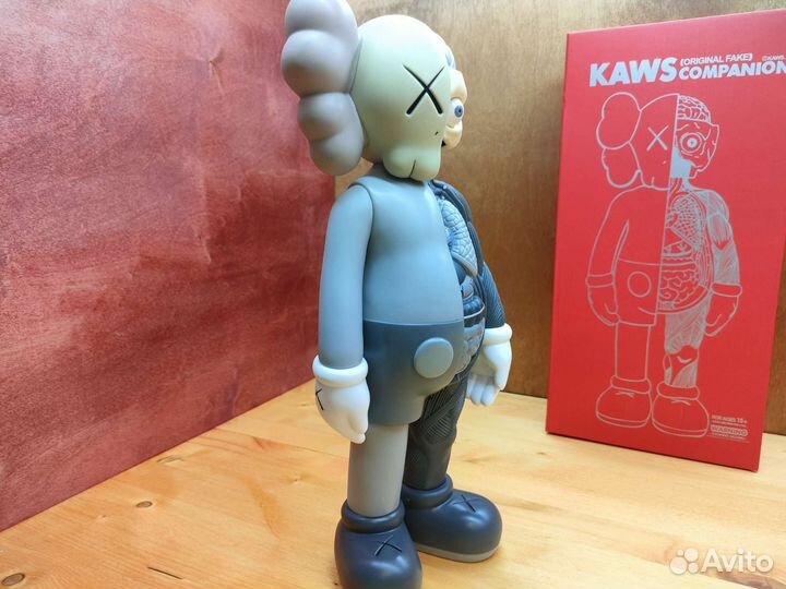 Kaws фигурка Кавс большая 37см серая Open Edition