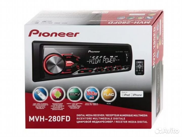 Автомагнитола Pioneer MVH-280FD