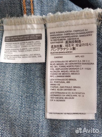 Levi's оригинал, куртка джинсовая, новая, XXL, L