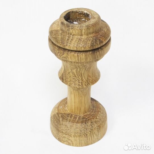 Подсвечник на одну свечу, дерево, высота 14 см, ди