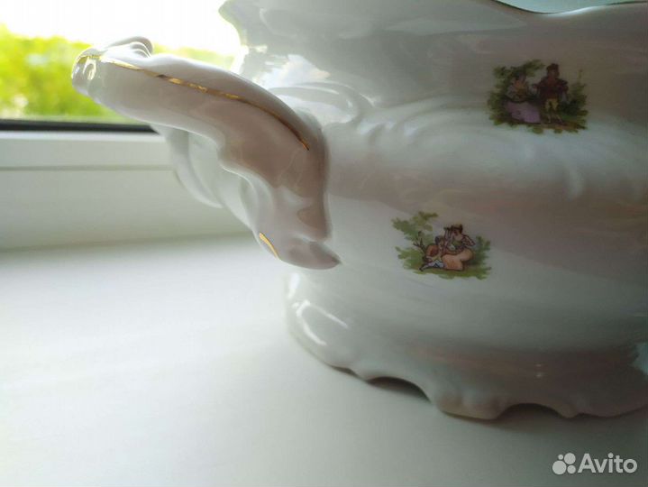 Супница, соусник фарфор сервиз 