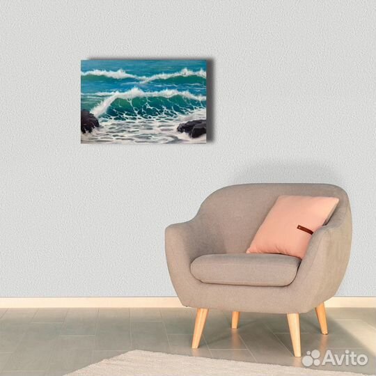 Картина маслом море