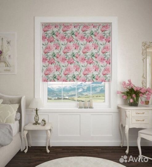 Рулонные шторы ночь