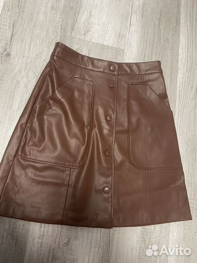 Кожаная юбка