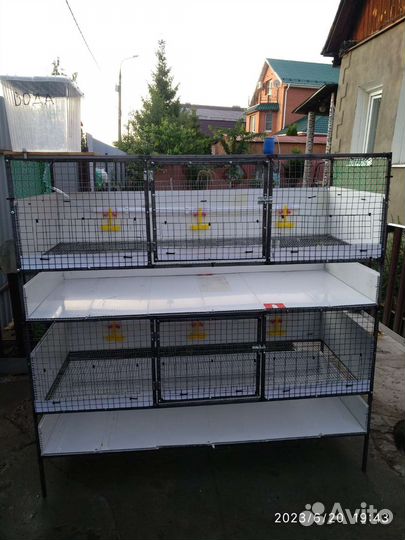 Клетка для бройлеров сварная двухъярусная