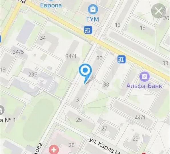 2-к. квартира, 44,3 м², 2/4 эт.