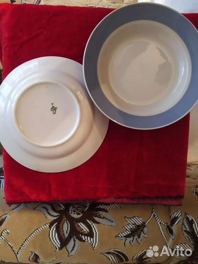 Фарфоровые новые тарелки СССР