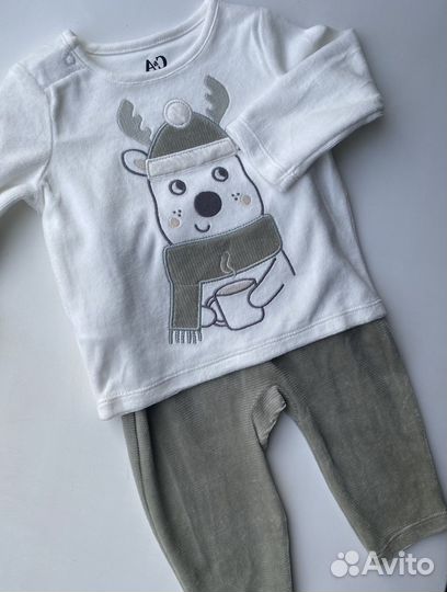 Костюм детский новый теплый 74