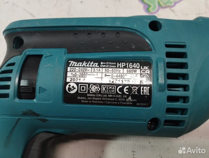 Ударная дрель Makita HP1640