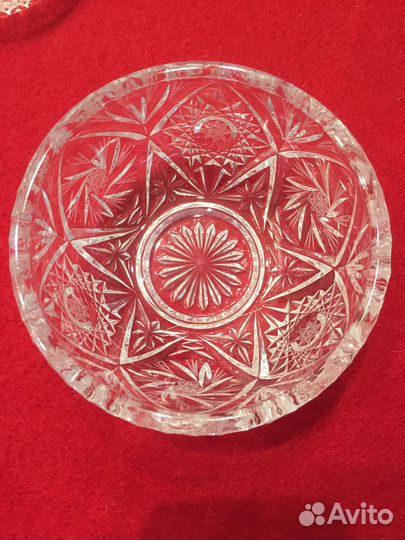 Графины,салатники,рог,пепельницы(хрусталь СССР)