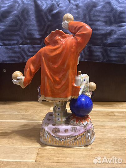 Фарфоровая статуэтка Вербилки «Клоун«