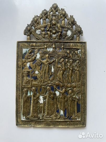 Икона Покров. Старинная