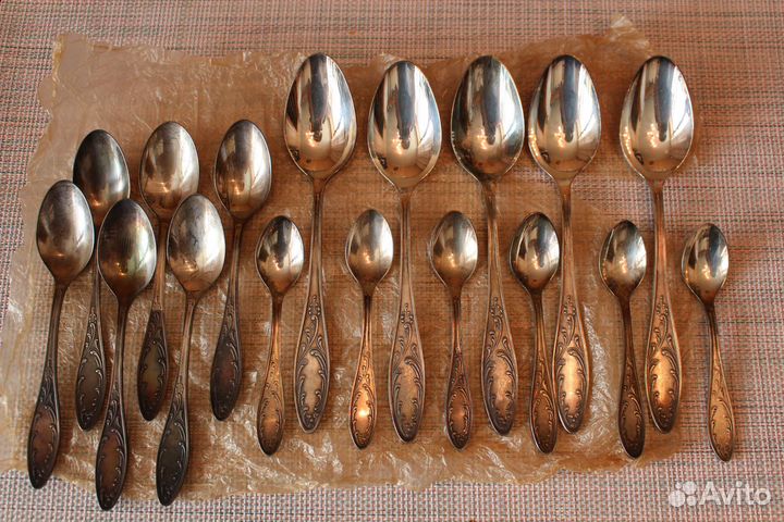 Десертные,чайные,кофейны ложки серебрение мельхиор