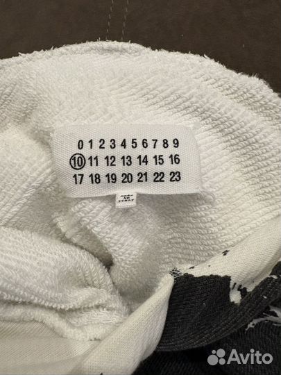 Maison margiela white n black hoodie