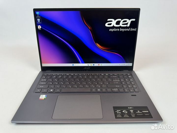 Легкая мощь Acer Swift 16 2022 I7/16Gb/1Tb