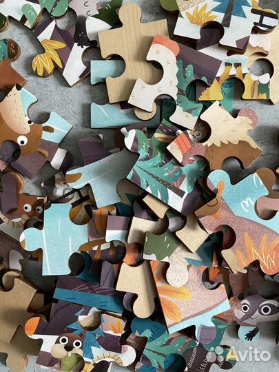 Деревянный пазл tooki toy