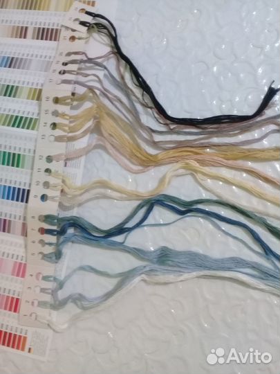 Остатки от набора для вышивки Золотое руно