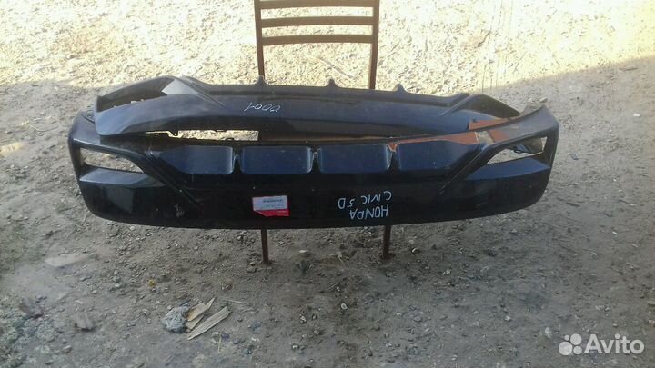 Honda Civic 5D накладка заднего бампера хэтчбек