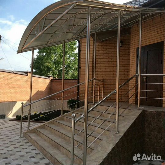 Лестница из нержавейки