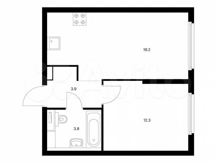 1-к. квартира, 39,2 м², 17/32 эт.