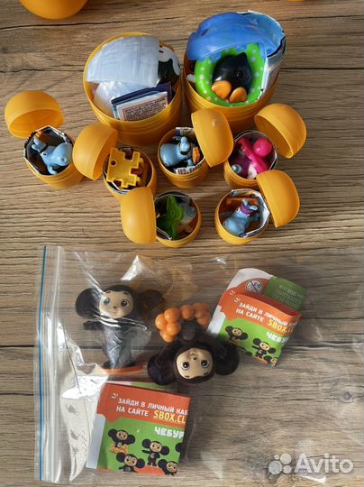 Киндер сюрприз пингвины, бегемоты вместе