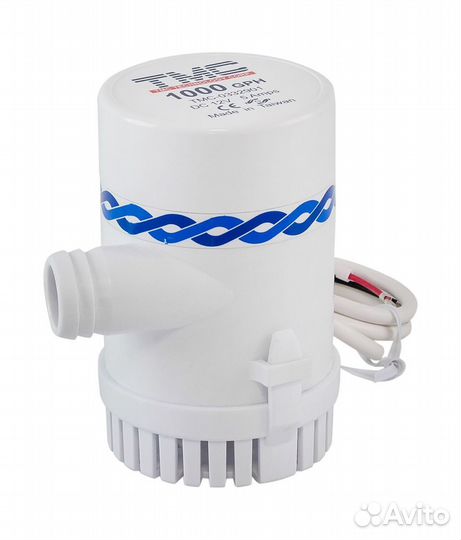 Помпа осушительная, 12 В, 1000GPH (3785 л/ч)