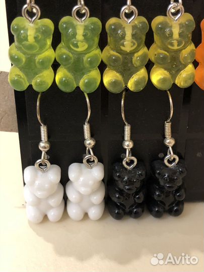 Серьги мишки