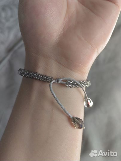 Браслет и серьги из бисера