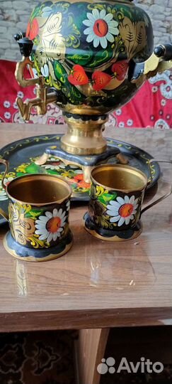 Самовар СССР хохлома набор