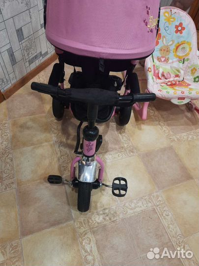 Детский Трехколесный велосипед коляска Flower