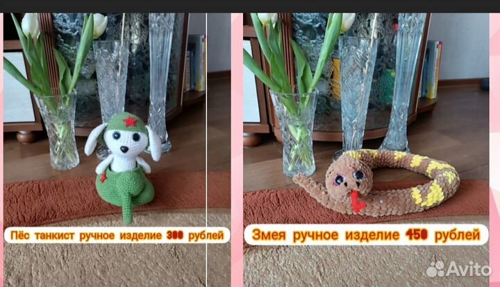 Игрушки вязанные ручная работа