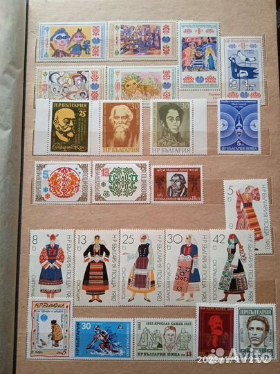 Марки и блоки Болгарии