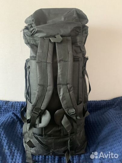 Туристический рюкзак чёрный новый 100-120 л