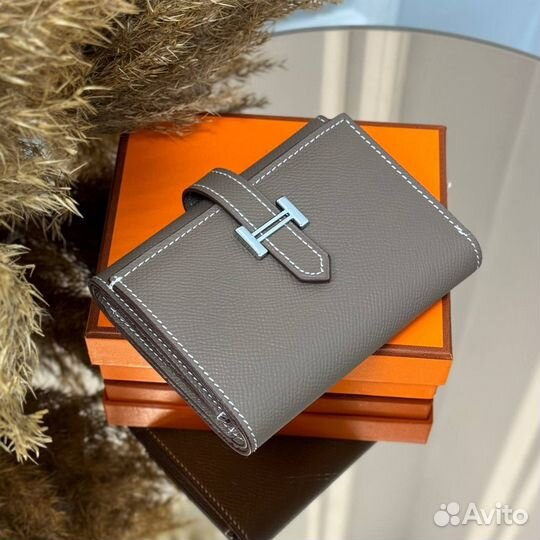 Кошелек женский hermes из натуральной кожи