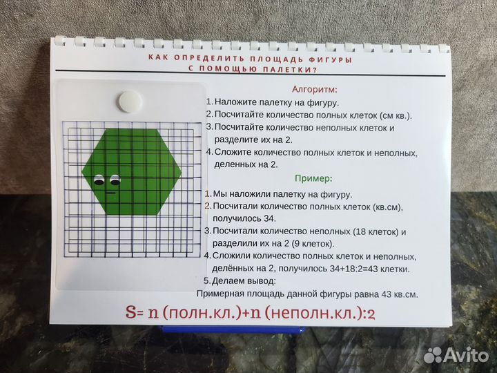 Альбом Измерение площади фигур с помощью палетки
