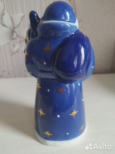 Фарфоровая статуэтка Дед Мороз. Пролетарий СССР