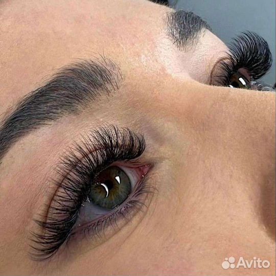 Наращивание ресниц, коррекция брови и перманент