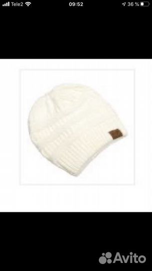 Шапка белая женская