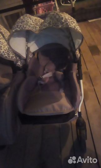 Детская коляска для двойняшек, близнецов