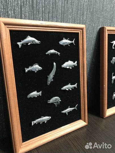 Подарок охотнику рыбаку набор картин