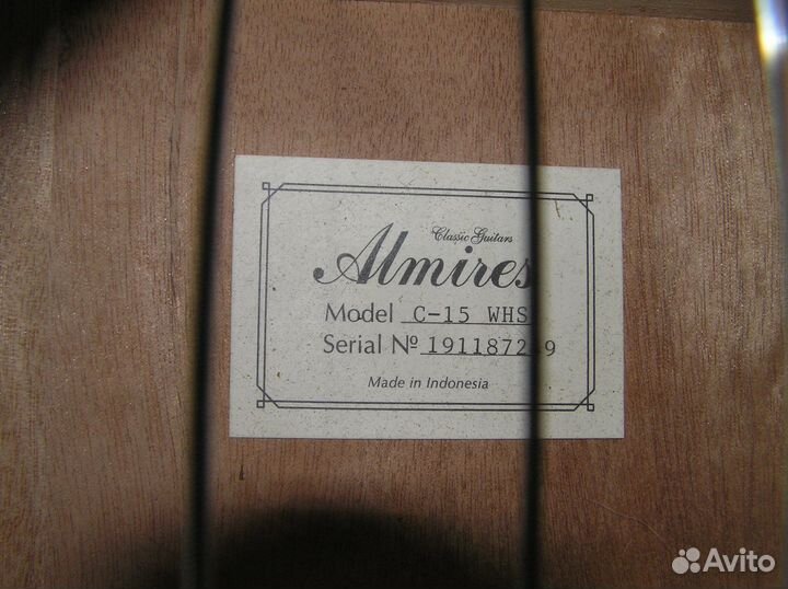 Новая Гитара Белая almires C-15 WHS